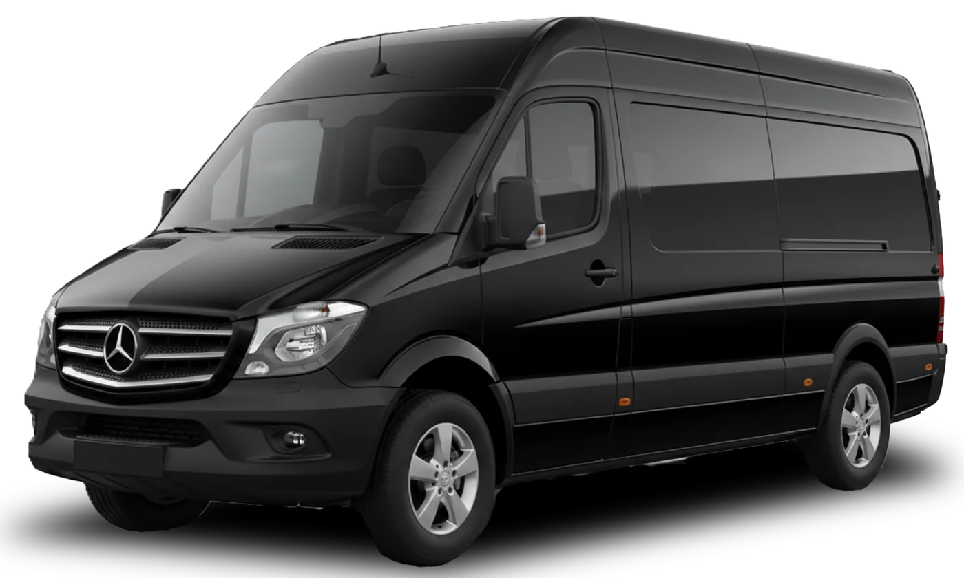 Executive minibus for group airport transfers from Milan airports — up to 8 passengers